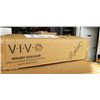 Image 2 : VIVO WHITE TRIPLE MONITOR DESK MOUNT - 2 PNEUMATIC ARMS + 1 FIXED AND VIVO WHITE PNEUMATIC ARM SINGL