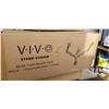 Image 3 : VIVO WHITE TRIPLE MONITOR DESK MOUNT - 2 PNEUMATIC ARMS + 1 FIXED AND VIVO WHITE PNEUMATIC ARM SINGL