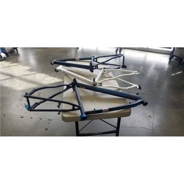 3 NEW INIFINTY BOSS THREE BIKE FRAMES 2 BLACK AND ONE WHITE