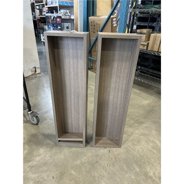 2 VANITY HANGING SHELVES
