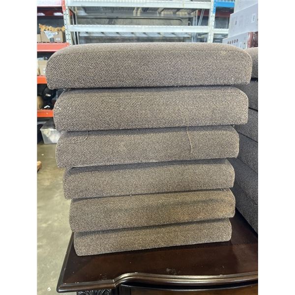 6 FABRIC SEAT CUSHIONS