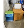 Image 1 : VINTAGE SIDE TABLEW AND PAINTED KIDS ENDTABLE