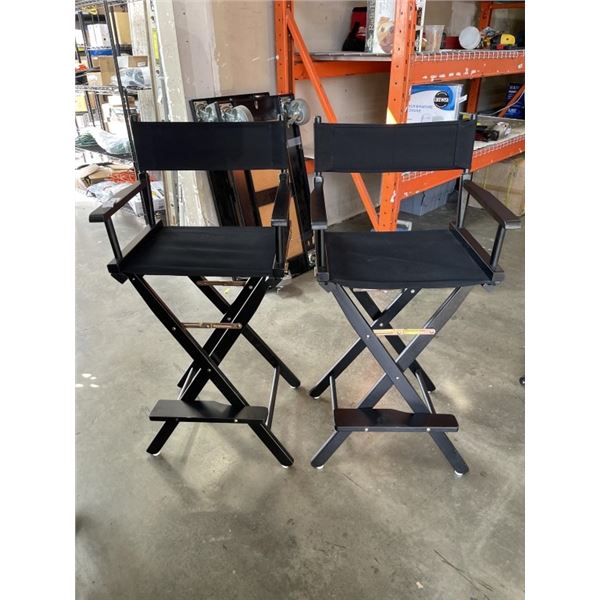 2 FOLDING DIRECTORS CHAIRS