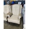 Image 2 : PAIR OF WINGBACK ARMCHAIRS