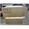 Image 1 : VIVO WHITE 55" X 28" TABLE TOP AND VIVO WHITE ELECTRIC SINGLE MOTOR DESK FRAME