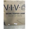 Image 3 : VIVO WHITE 55" X 28" TABLE TOP AND VIVO WHITE ELECTRIC SINGLE MOTOR DESK FRAME