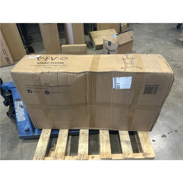 ALUMINUM MOBILE LARGE SCREEN TV CART