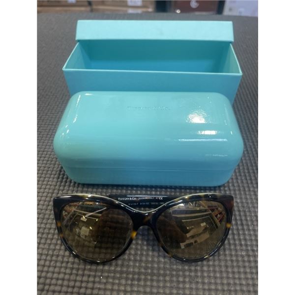TIFFANY SUNGLASSES IN CASE, W/ AUTHENTICITY