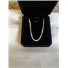Image 1 : NEW S925 3.0MM TWISTED ROPE NECKLACE, 19" LONG 925 STERLING SILVER W/ WHITE GOLD OVERLAY