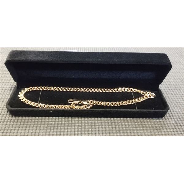 NEW 18K GOLD PLATED 8.0MM CUBAN LINK NECKLACE 18" LONG