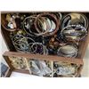 Image 2 : BOX OF JEWELRY WITH CONTENTS
