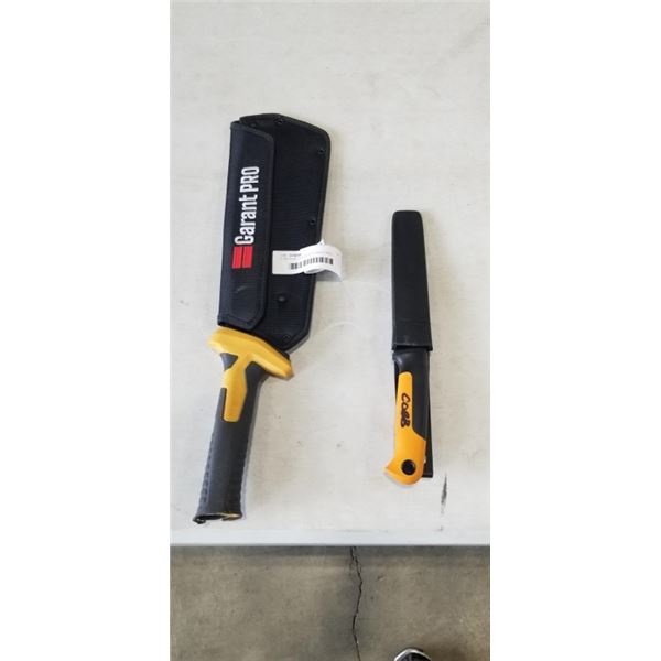 2 TACTICAL KNIVES WITH SHEATHES