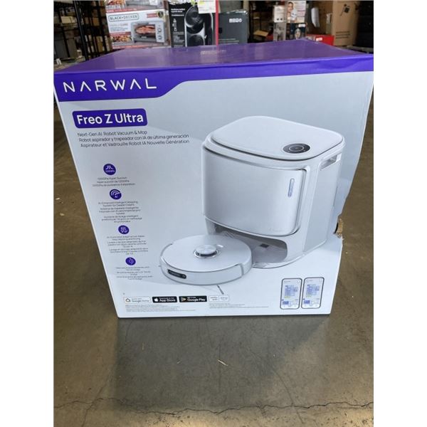 NEW SEALED NARWAL FREO Z ULTRA ROBOT VACUUM AND MOP - RETAIL $1499