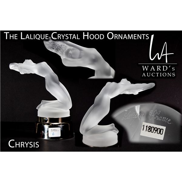 Lalique crystal hood ornament promo