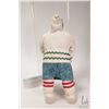 Image 5 : Annie Weetaluktuk hand made Inuit doll with black soapstone carved head 12 1/2" and includes origina