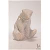 Image 1 : Douglas Akoilak, Nunavut, Inuit carved sculpture Sitting Bear, 1992, 5" in height