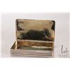 Image 4 : Antique Dutch silver box with gold washed interior and engraved decorative top, possibly .833 fine s
