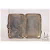 Image 2 : Antique Edwardian sterling silver cigarette case with British hallmarks of 1909 and intricate scroll