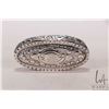 Image 2 : Antique Edwardian sterling silver snuff box with repousse decoration and stamped Birmingham 1907