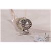 Image 2 : Antique Victorian horn shaped cut glass perfume bottle with original glass stopper and sterling silv