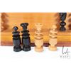 Image 15 : Antique F.H. Ayres Compendium of Games including chess, checkers, backgammon, draughts, dominos, car