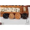Image 9 : Antique F.H. Ayres Compendium of Games including chess, checkers, backgammon, draughts, dominos, car
