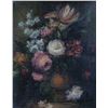 Image 1 : Vintage gilt framed original oil on canvas floral still-life, signed by artist, 9 1/2" X 7 1/2"