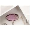 Image 4 : Edwardian 14kt white gold filigree bar brooch set with small sapphire gemstone, sterling silver Edwa