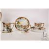 Image 2 : Antique hand-painted Noritake coffee service with scenic landscape panels and heavy gold gilding. In
