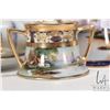 Image 5 : Antique hand-painted Noritake coffee service with scenic landscape panels and heavy gold gilding. In