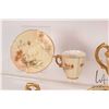 Image 3 : Antique Royal Worcester hand-painted tea service including teapot, cream and lidded sugar, marked 11