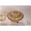 Image 4 : Antique Royal Worcester hand-painted tea service including teapot, cream and lidded sugar, marked 11