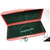 Image 3 : Vintage leather document/ medallion box with gold embossed decoration, 24" L X 4 1/2" X 9 1/2"