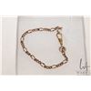 Image 1 : Antique rose gold 7" pocket watch chain, note: link parts test as 14kt, and broken swivel clasp does