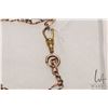 Image 2 : Antique rose gold 7" pocket watch chain, note: link parts test as 14kt, and broken swivel clasp does