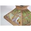 Image 3 : Vintage Arts & Crafts slag glass lamp shade, 16 3/4" square
