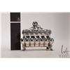 Image 3 : Antique .800 silver sugar box with fruit finial top, circa 1920/30's and marked with Vienna/ Austria