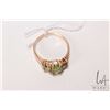 Image 3 : 10kt yellow gold and peridot gemstone ring, size 8.75