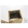 Image 3 : Antique repousse brass tea caddy
