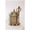 Image 2 : Antique Victorian English brass twine dispenser with matching scissors