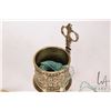 Image 7 : Antique Victorian English brass twine dispenser with matching scissors
