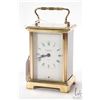 Image 1 : Vintage Duverdrey & Bloquel France, French carriage seven jewel clock in brass case, working at time