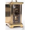 Image 3 : Vintage Duverdrey & Bloquel France, French carriage seven jewel clock in brass case, working at time