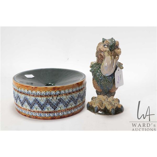 Burslem Pottery Boris Grotesque Wally Bird, inspired by the Martin Bros., signed by artist Andrew Hu