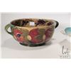Image 2 : Antique Moorcroft "Pomegranate" double handled 8 1/2" diameter dish, signed by William Moorcroft and