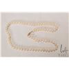 Image 1 : Genuine strand of saltwater culture Akoya pearls, set with 14kt yellow gold clasp. Retail replacemen