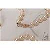 Image 2 : Genuine strand of saltwater culture Akoya pearls, set with 14kt yellow gold clasp. Retail replacemen