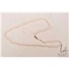 Image 1 : Genuine strand of saltwater cultured Akoya pearls, set with 14kt yellow gold clasp. Retail replaceme
