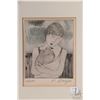 Image 2 : Peter Barger, two framed limited edition lithographs including "Boy's Dreams", 37/150 and woman with