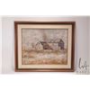 Image 2 : Laurence, oil on canvas impasto painting of a impressionistic farmhouse, 15 1/2" X 19 1/2"